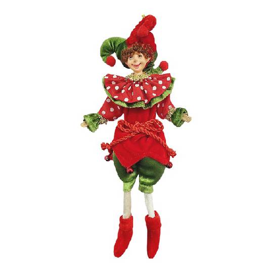 Maxi Fabric & Resin Christmas Elf 31cm